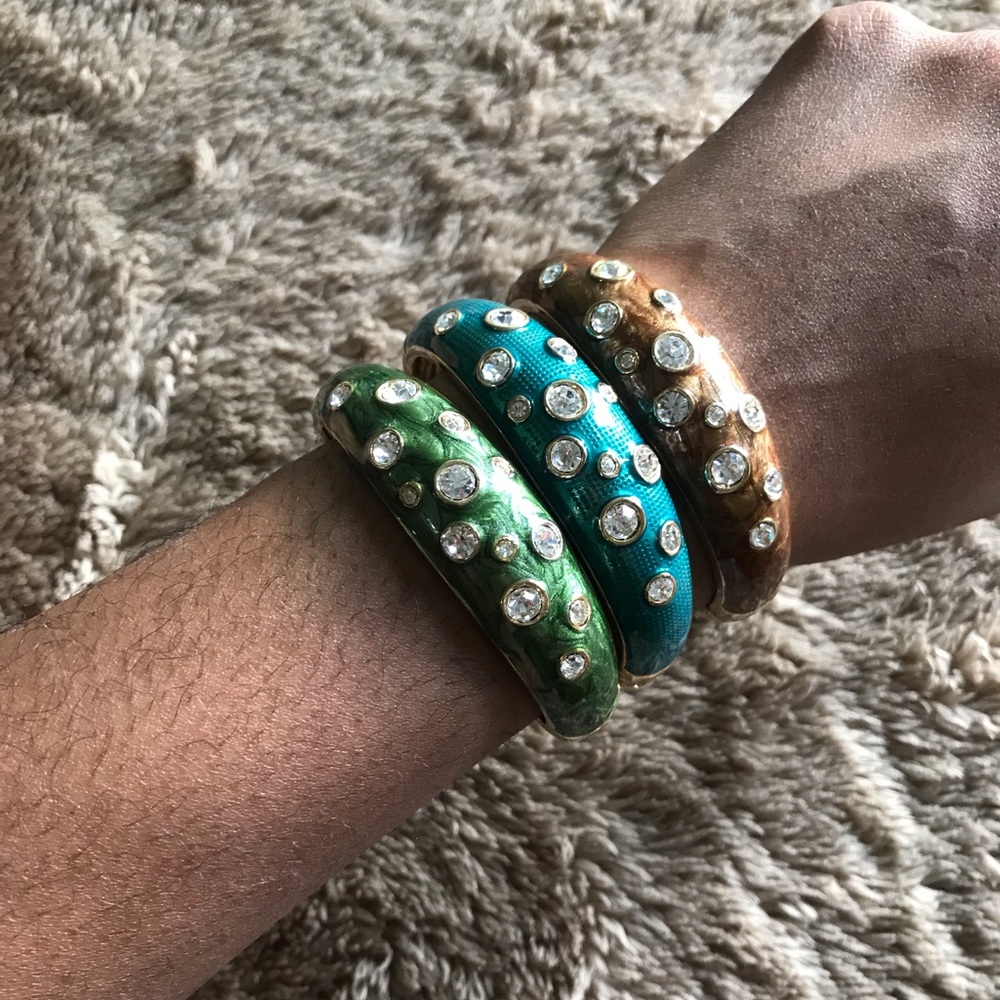 Brown Rhinestone Bracelet - Picture 4 of 4